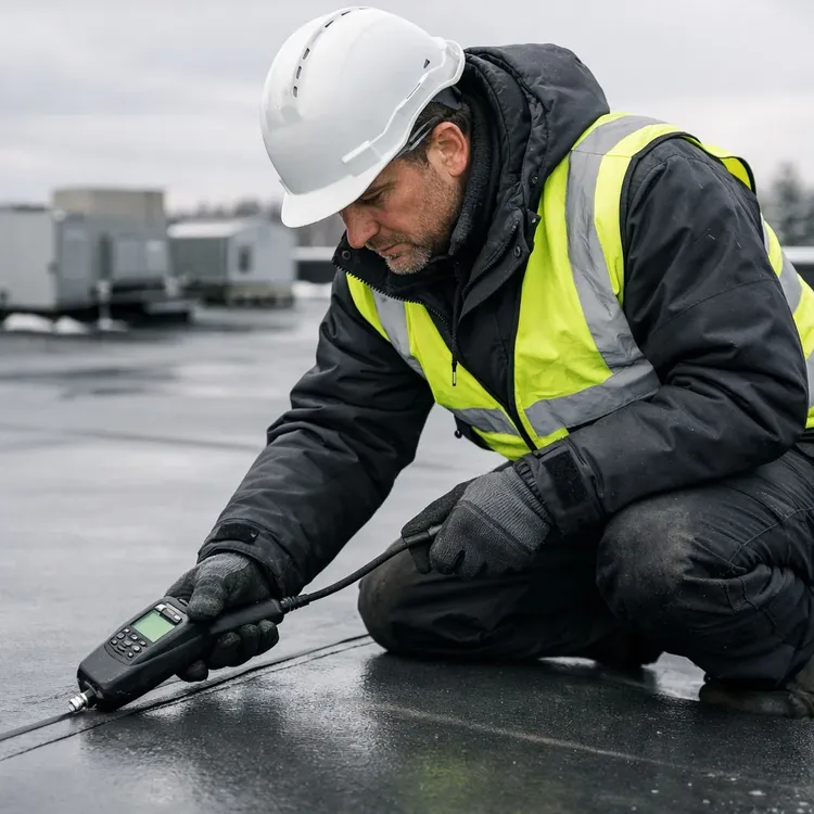 Flachdach undicht? So funktioniert Flachdach-Leckortung mit Tracergas/Helium – ohne großflächiges Öffnen